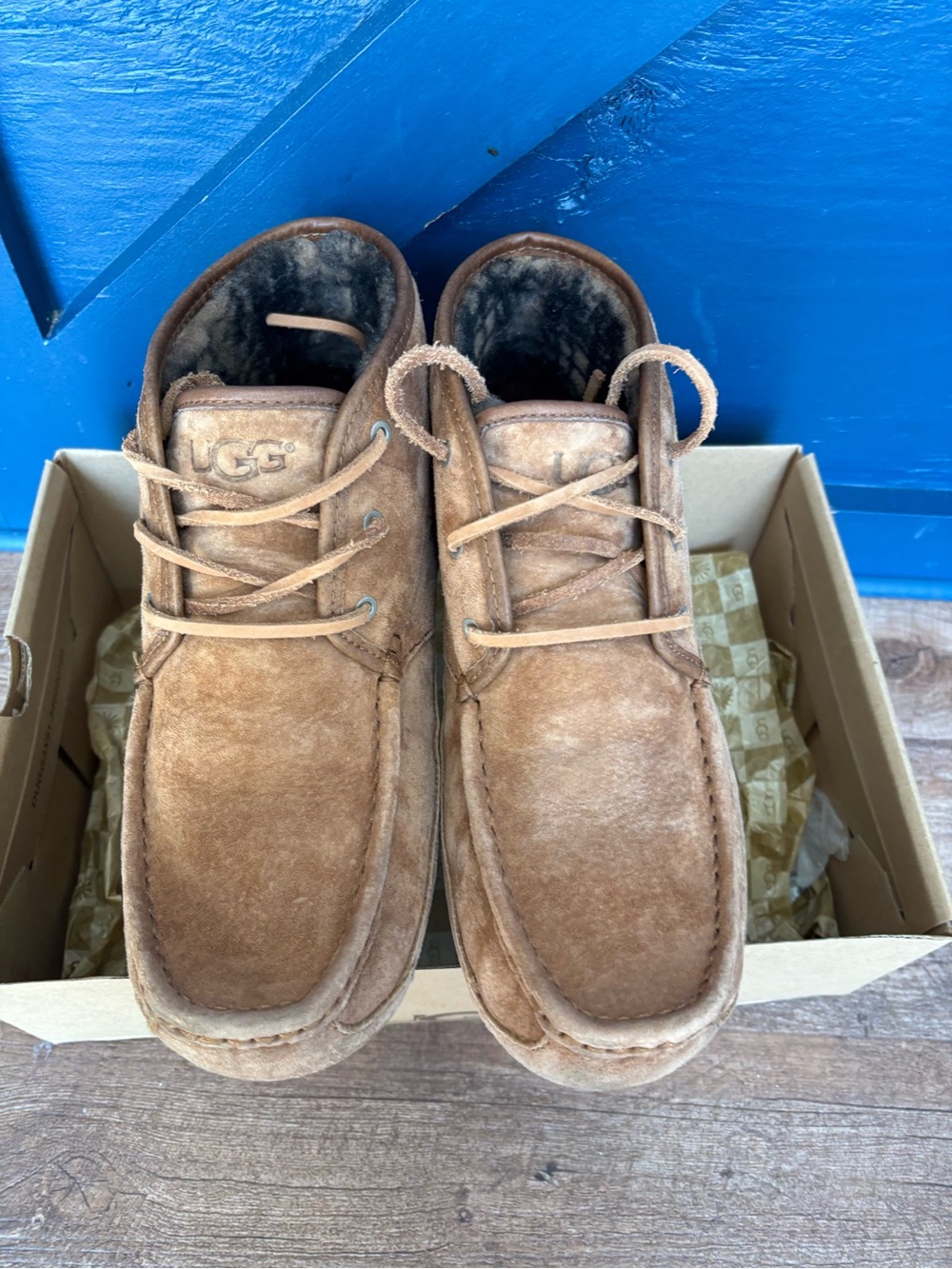 UGG Men’s Chestnut Suede Chukka Moccasin Boots